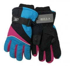HolidaySport Detské zimné rukavice Bella Accessori 9009-8 modrá