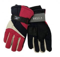 HolidaySport Detské zimné rukavice Bella Accessori 9011S-8 červená