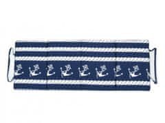 HolidaySport Plážové molitanové skladacie ležadlo Trieste-49 3 cm biele lano + kotvy