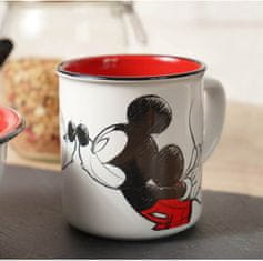 Disney Mickey hrnček 400 ml Bozk skica smaltovaný vzhľad