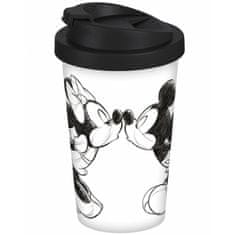 Disney Mickey pohár na cesty 400 ml Bozk skica strieborná/sivá