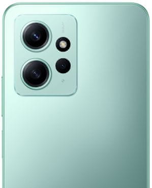 Xiaomi Redmi Note 12 vlajková výbava výkonný telefón výkonný smartphone, výkonný telefón, AMOLED displej, trojnásobný fotoaparát tri fotoaparáty ultraširokouhlý, vysoké rozlíšenie 120Hz obnovovacia frekvencia AMOLED  displej Gorilla Glass 3 IP53 ochrana rýchlonabíjania FHD+ dedikovaný slot dual SIM Qualcomm Snapdragon 685 3.5mm jack OS Android MIUI tenký design 33W rýchlonabíjanie