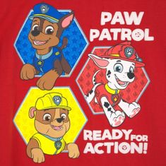 Eplusm Chlapčenské tričko Paw Patrol ACTION! set 2ks 98 / 2–3 roky Červená