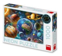 Puzzle 1000 Planety neon