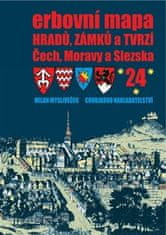 Milan Mysliveček: Erbovní mapa hradů, zámků a tvrzí Čech, Moravy a Slezska 24