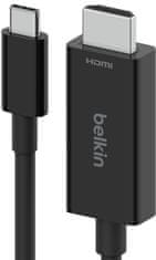 Belkin kábel USB-C na HDMI 2.1, 2 m, čierny, AVC012bt2MBK