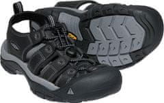 KEEN Pánske kožené sandále NEWPORT 1022247 black/steel grey (Veľkosť 42)