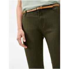 Orsay Khaki orezané chino nohavice s opaskom ORSAY_317029-94 42