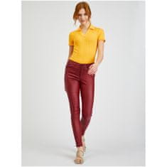 Orsay Vínové dámske nohavice skinny fit ORSAY_319259395000 38