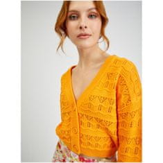 Orsay Oranžový dámsky vzorovaný sveter ORSAY_511195242000 L