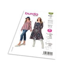 Burda Strih Burda 5980 - Šaty s golierom, voľná blúzka