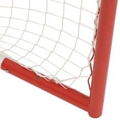 Vidaxl Hokejová bránka červeno-biela 153x60x118 cm oceľ a polyester