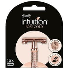 Wilkinson Sword Náhradné žiletky Intuition Double Edge Rose Gold (Blades) 15 ks