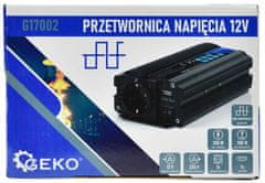 GEKO Menič napätia vstup 12V/ výstup 230V trvalý výkon 350W/nárazový výkon 700W