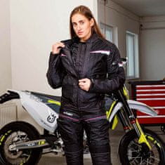 W-TEC Dámska moto bunda Progair Lady Farba čierno-ružová, Veľkosť XS