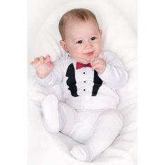 NEW BABY Body s potlačou New Baby smoking - darčekové balenie 50