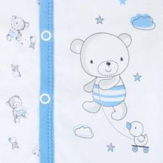NEW BABY Dojčenské celorozopínacie body New Baby Bears modré 50