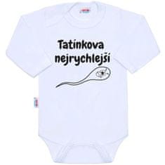 NEW BABY Body s potlačou New Baby Tatínkova nejrychlejší 56 (0-3m)
