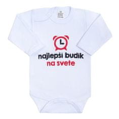 NEW BABY Body s potlačou New Baby najlepší budík na svete 86 (12-18m)