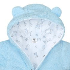 NEW BABY Zimná kombinézka New Baby Nice Bear modrá 62 (3-6m)