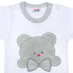 NEW BABY Luxusné dojčenské body s dlhým rukávom New Baby Honey Bear s 3D aplikáciou 74 (6-9m)