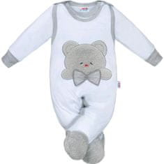 NEW BABY Luxusné dojčenské body s dlhým rukávom New Baby Honey Bear s 3D aplikáciou 74 (6-9m)