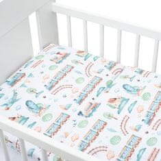 NEW BABY 3-dielné posteľné obliečky New Baby 100/135 cm vláčik 