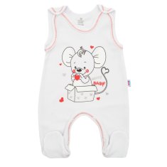 NEW BABY Dojčenské dupačky New Baby Mouse biele 86 (12-18m)