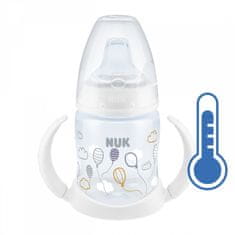 Nuk Dojčenská fľaša na učenie NUK s kontrolou teploty 150 ml biela 
