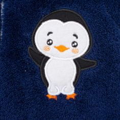 NEW BABY Zimná detská kombinéza New Baby Penguin tmavo modrá 74 (6-9m)