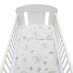NEW BABY 2-dielne posteľné obliečky New Baby 90/120 cm Srnka sivé 