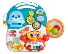 TOYZ Detské hrajúce edukačné chodítko 2v1 Toyz Spark turquoise 