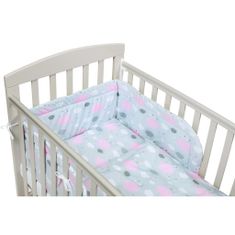 NEW BABY 3-dielne posteľné obliečky New Baby 90/120 cm obláčiky ružové 