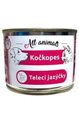 All Animals kočkopes Teľacie jazýčky 200g