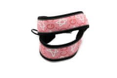 limaya reflexný postroj pre psov Pink anarchy S (38 cm - 52 cm)