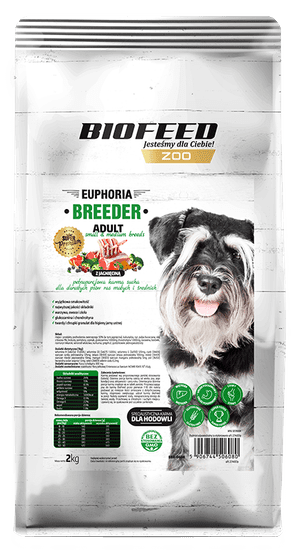 BIOFEED Euphoria Breeder Adult Small & Medium Pre Dospelých Psov Malých A Stredných Plemien S Jahňacinou 2kg