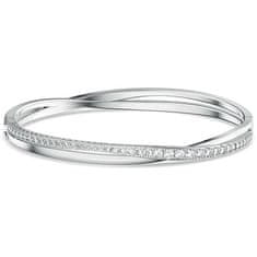 Swarovski Trblietavý pevný náramok TWIST 5572725 (Rozmer M - 5,8 cm)