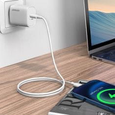 Joyroom L-P201 sieťová nabíjačka USB-C PD 20W, biela