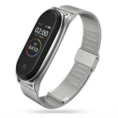 Tech-protect Milanese remienok na Xiaomi Mi Band 7, silver