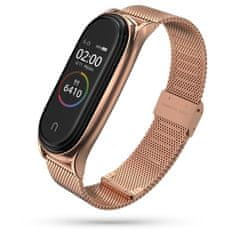 Tech-protect Milanese remienok na Xiaomi Mi Band 7, rose gold