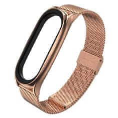 Tech-protect Milanese remienok na Xiaomi Mi Band 7, rose gold