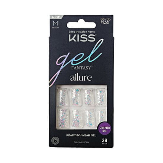 KISS Gélové nechty Gel Fantasy Allure - How Dazzling 28 ks