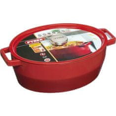 Pyrex Kastról s pokrievkou oválny Slow Cook 6 l, červený