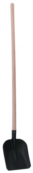 VASKO Lopata rovná 24 x 28 cm, čierny lak s bukovou násadou 130 cm