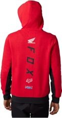 FOX mikina HONDA FLEECE Zip flame černo-bielo-červená XL