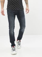 Jack&Jones Tmavomodré skinny fit rifle Jack & Jones Liam 30/32