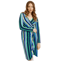 Orsay Zeleno-modré dámske pruhované šaty ORSAY_411196575000 40