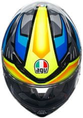 AGV prilba K-6 S Joan černo-žlto-modro-oranžovo-bielo-šedá S