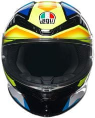 AGV prilba K-6 S Joan černo-žlto-modro-oranžovo-bielo-šedá S