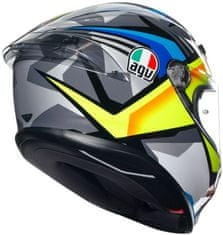 AGV prilba K-6 S Joan černo-žlto-modro-oranžovo-bielo-šedá S